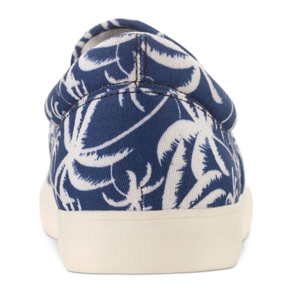 CLUBROOM Mens Navy Palm Goring Tate Round Toe Platform Slip On Sneakers 7.5 M - Picture 2 of 4